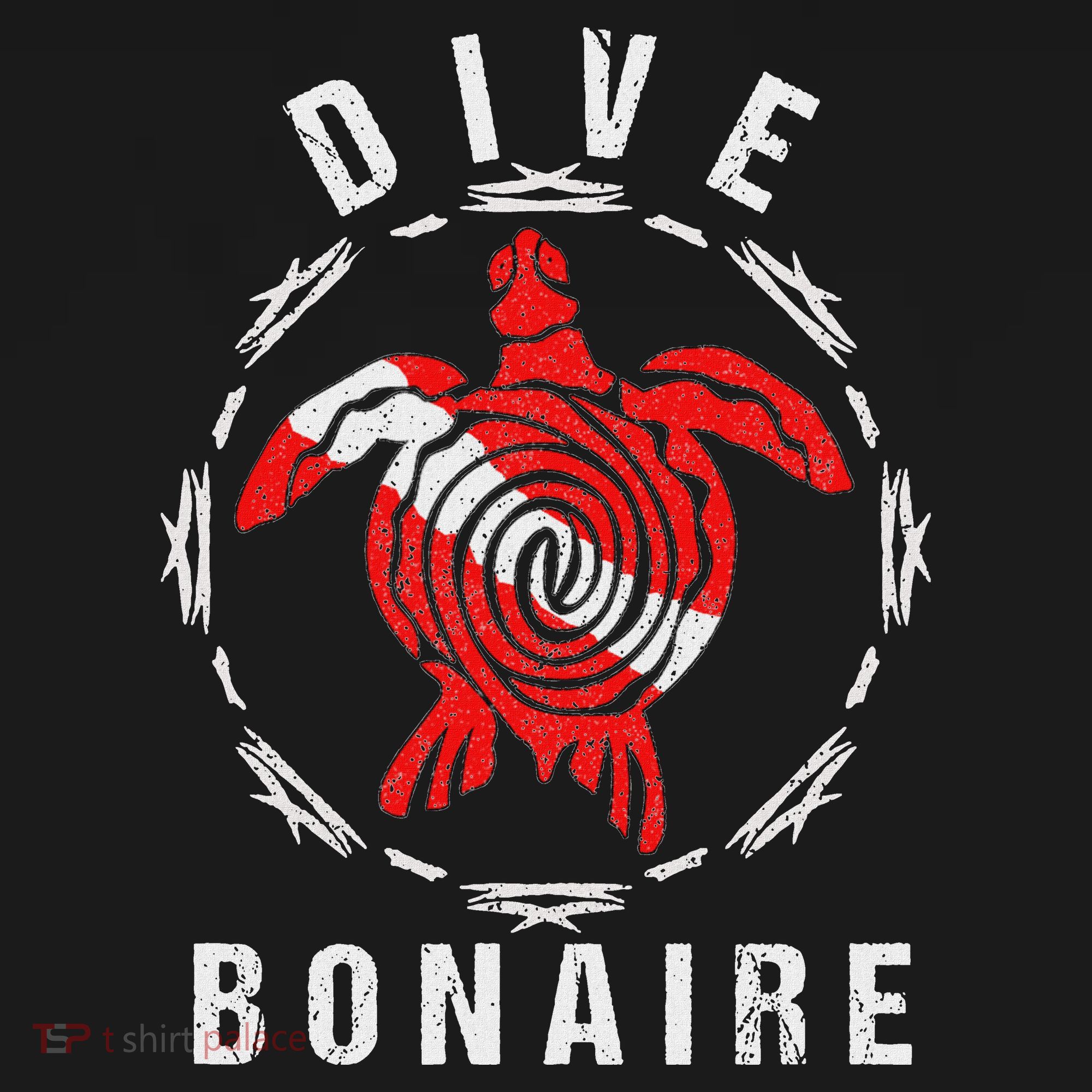 Dive Bonaire Vintage Tribal Turtle Gift T-Shirt