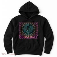 Dodgeball Black V Neck Short Sleeve Cotton Classic Fit Hoodie thumb 0