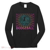 Dodgeball Black V Neck Short Sleeve Cotton Classic Fit Long Sleeve Shirt thumb 0