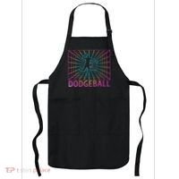 Dodgeball Black V Neck Short Sleeve Cotton Classic Fit Apron thumb 0