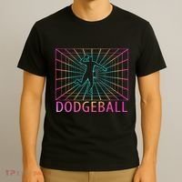 Dodgeball Black V Neck Short Sleeve Cotton Classic Fit T-Shirt thumb 3