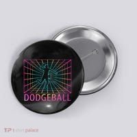 Dodgeball Black V Neck Short Sleeve Cotton Classic Fit Button thumb 0