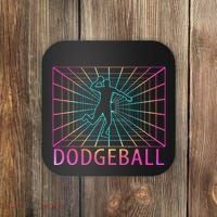 Dodgeball Black V Neck Short Sleeve Cotton Classic Fit Coaster thumb 0