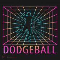 Dodgeball Black V Neck Short Sleeve Cotton Classic Fit Women's Hoodie thumb 2