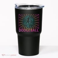Dodgeball Black V Neck Short Sleeve Cotton Classic Fit Tumbler thumb 0