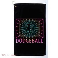 Dodgeball Black V Neck Short Sleeve Cotton Classic Fit Golf Towel thumb 0