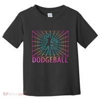 Dodgeball Black V Neck Short Sleeve Cotton Classic Fit Toddler T-Shirt thumb 0