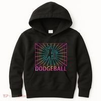 Dodgeball Black V Neck Short Sleeve Cotton Classic Fit Kids Hoodie thumb 0