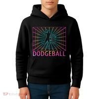 Dodgeball Black V Neck Short Sleeve Cotton Classic Fit Kids Hoodie thumb 4