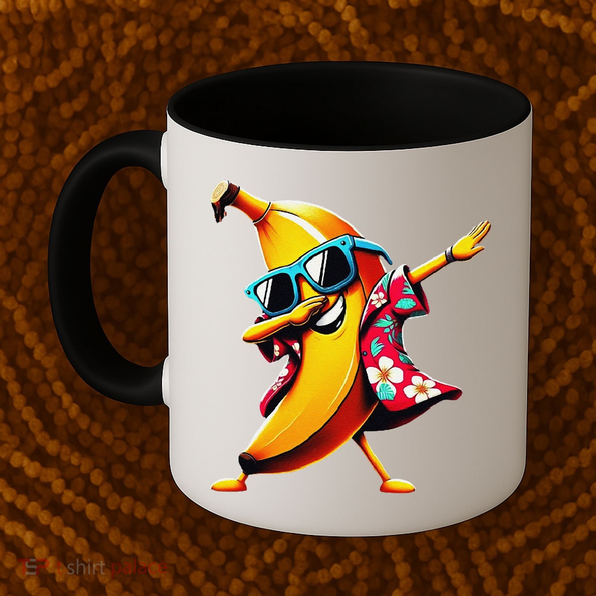 Dabbing Banana Wearing Sunglasses Dab Dance Coffee Mug