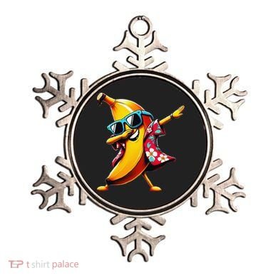 Dabbing Banana Wearing Sunglasses Dab Dance Ornament