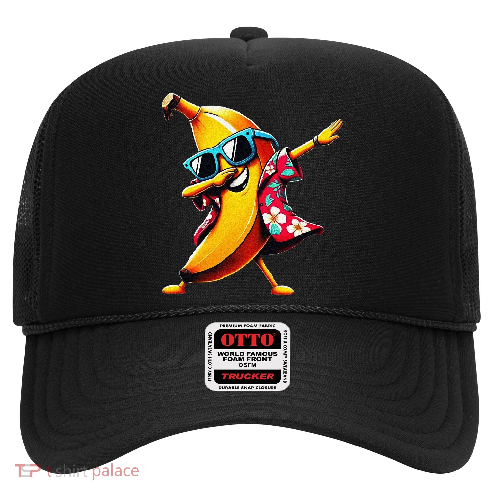 Dabbing Banana Wearing Sunglasses Dab Dance Hat