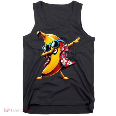 Dabbing Banana Wearing Sunglasses Dab Dance Tank Top