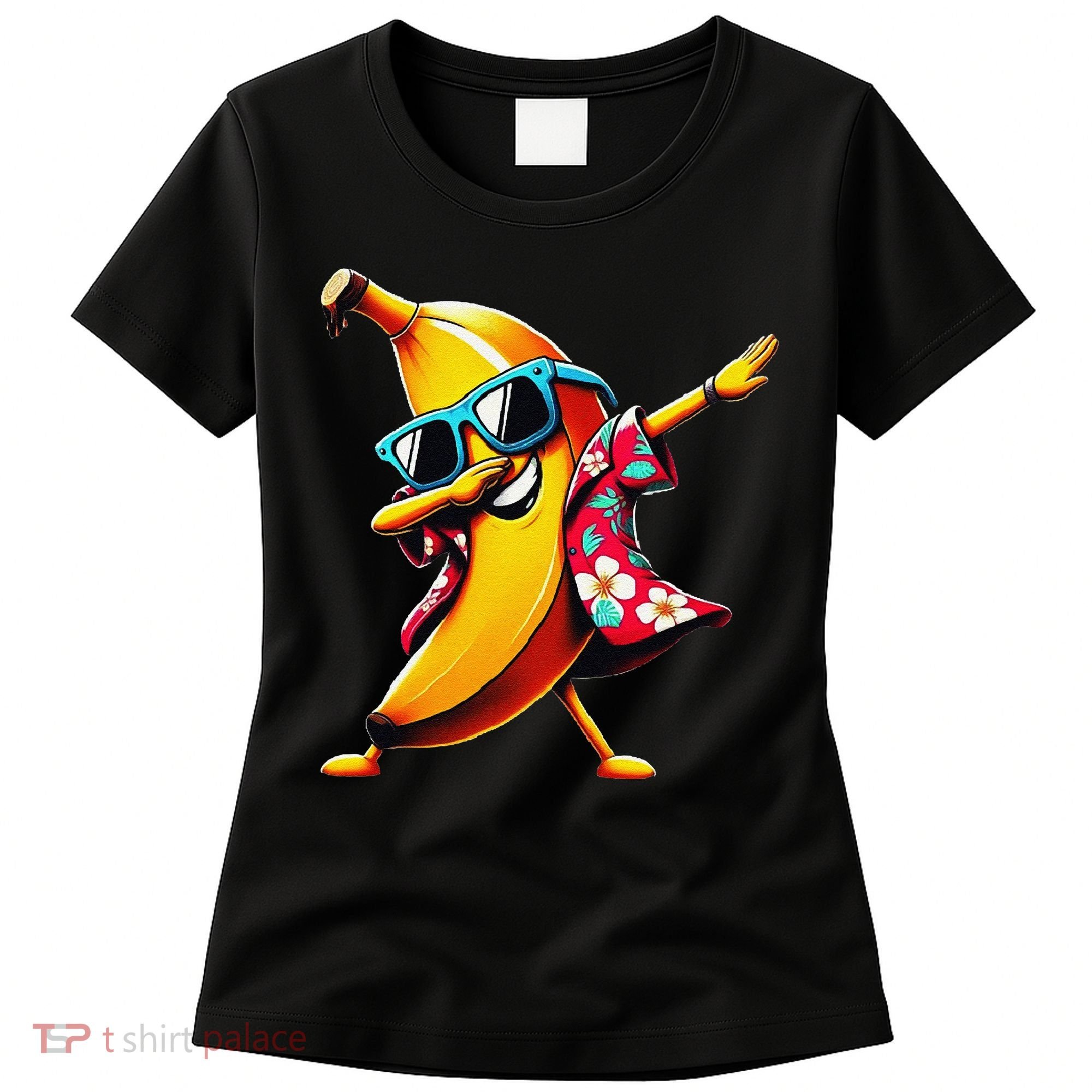 Dabbing Banana Wearing Sunglasses Dab Dance Women's T-Shirt