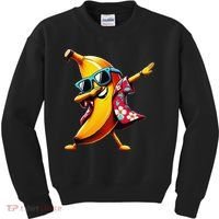 Dabbing Banana Wearing Sunglasses Dab Dance Kids Sweatshirt thumb 0