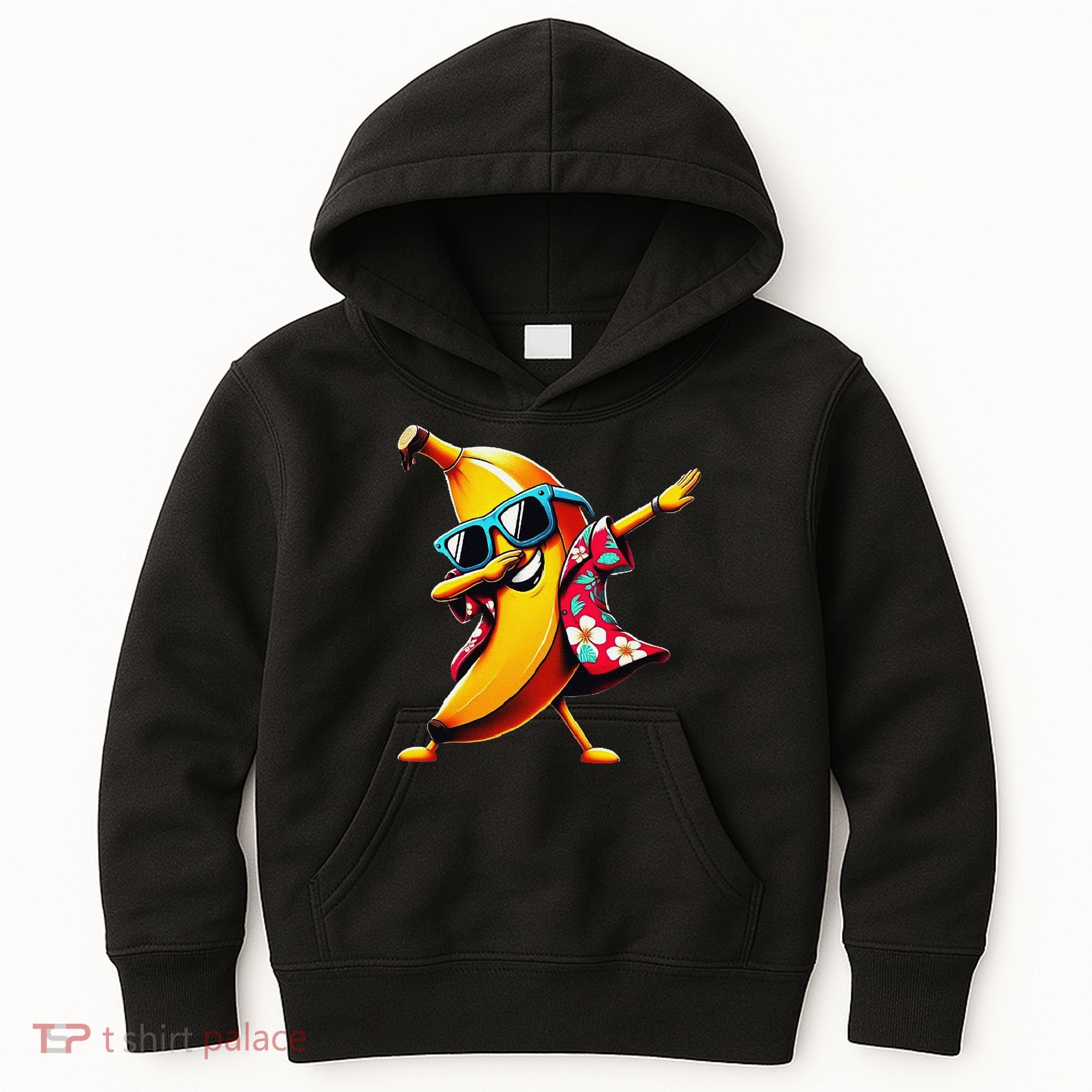 Dabbing Banana Wearing Sunglasses Dab Dance Kids Hoodie