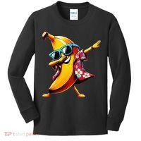 Dabbing Banana Wearing Sunglasses Dab Dance Kids Long Sleeve Shirt thumb 0