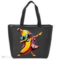 Dabbing Banana Wearing Sunglasses Dab Dance Tote Bag thumb 0