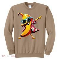 Dabbing Banana Wearing Sunglasses Dab Dance Sweatshirt thumb 0
