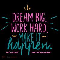 Dream Big Work Hard Make It Happen Quote Visor thumb 3