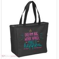 Dream Big Work Hard Make It Happen Quote Tote Bag thumb 2