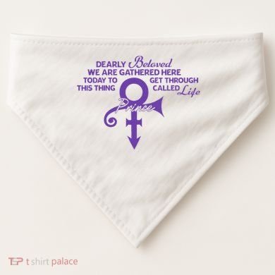 Dearly Beloved We Are Gathered Here Today To Get Through USA-Made Doggie Bandana