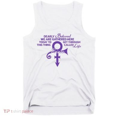 Dearly Beloved We Are Gathered Here Today To Get Through Tank Top