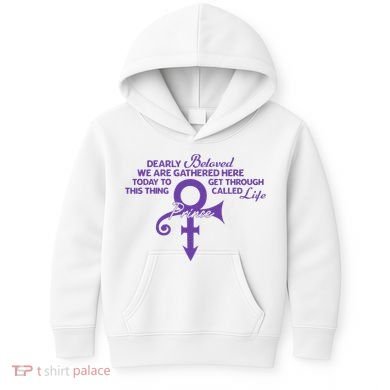 Dearly Beloved We Are Gathered Here Today To Get Through Kids Hoodie