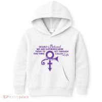 Dearly Beloved We Are Gathered Here Today To Get Through Kids Hoodie thumb 0