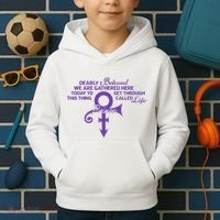 Dearly Beloved We Are Gathered Here Today To Get Through Kids Hoodie thumb 2