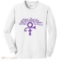 Dearly Beloved We Are Gathered Here Today To Get Through Kids Long Sleeve Shirt thumb 0