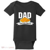 Dad Best Waffle Maker Ever Father's Day Baby Bodysuit thumb 0
