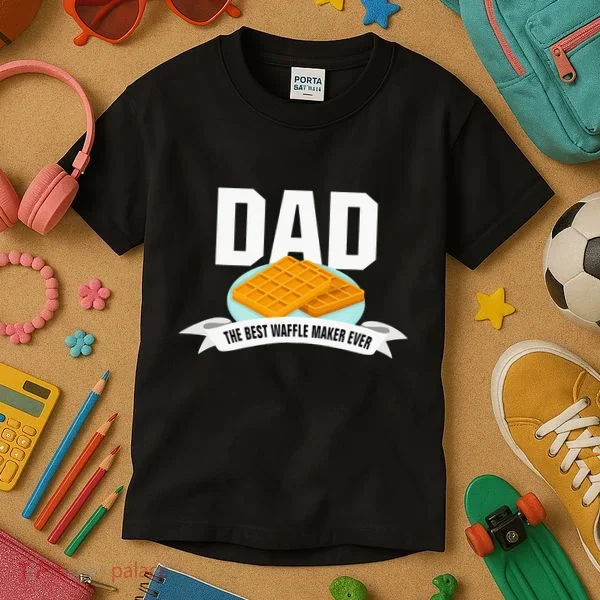 Dad Best Waffle Maker Ever Father's Day Kids T-Shirt
