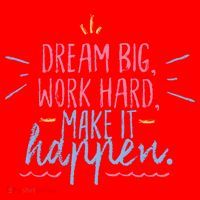 Dream Big Work Hard Make It Happen Quote Santa Hat thumb 1