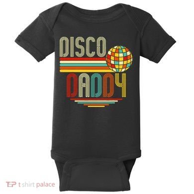 Disco Costume 70s Vintage Disco Daddy Baby Bodysuit