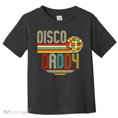 Disco Costume 70s Vintage Disco Daddy Toddler T-Shirt