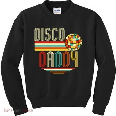 Disco Costume 70s Vintage Disco Daddy Kids Sweatshirt