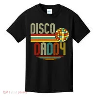 Disco Costume 70s Vintage Disco Daddy Kids T-Shirt thumb 0