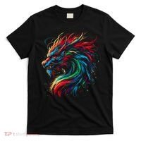 Dragon Colorful Animal Art Fantasy Dragon  T-Shirt thumb 0