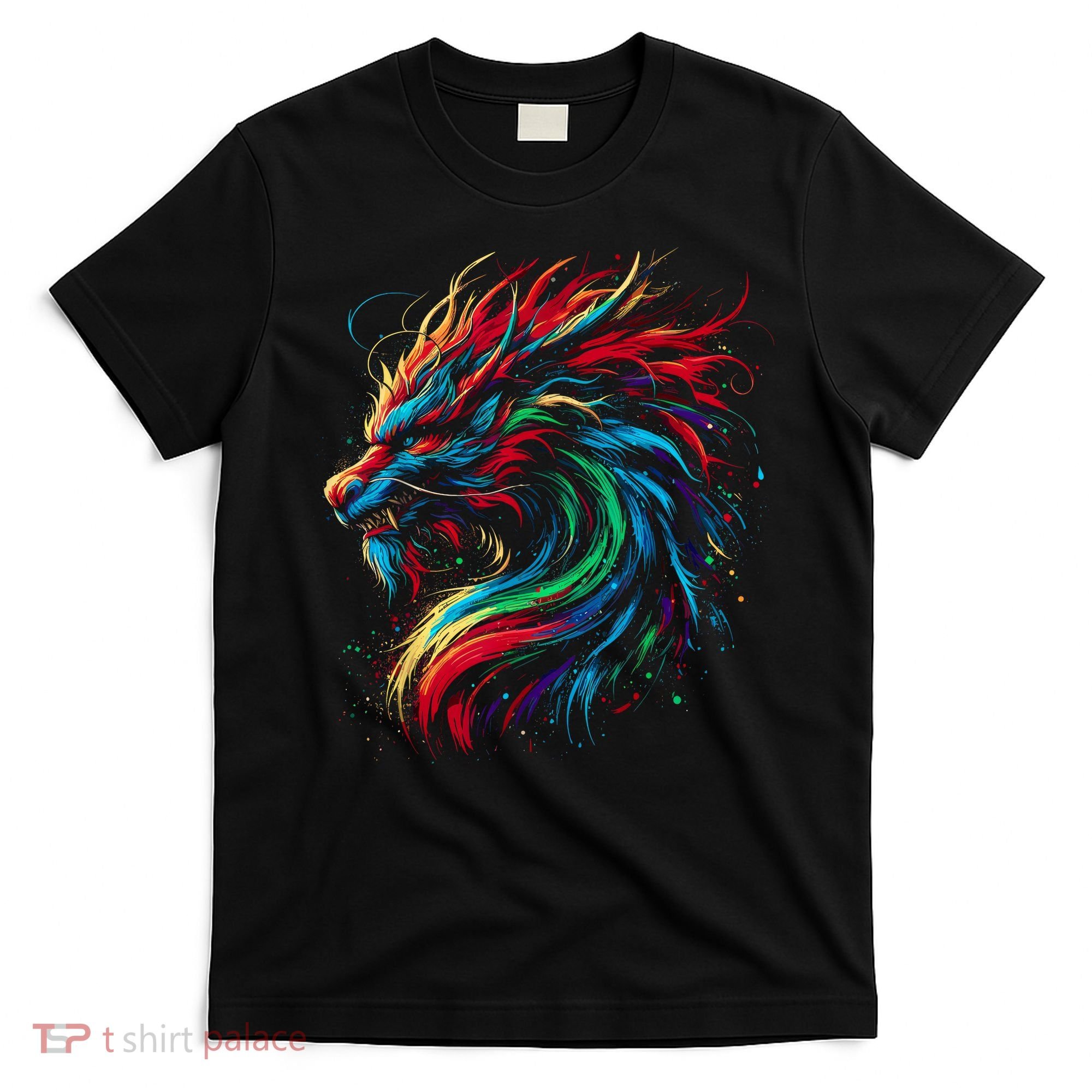 Dragon Colorful Animal Art Fantasy Dragon  T-Shirt