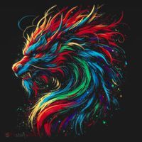 Dragon Colorful Animal Art Fantasy Dragon  T-Shirt thumb 7
