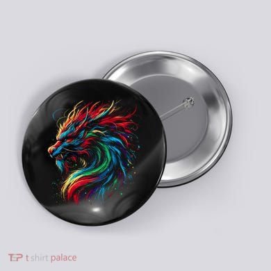 Dragon Colorful Animal Art Fantasy Dragon  Button