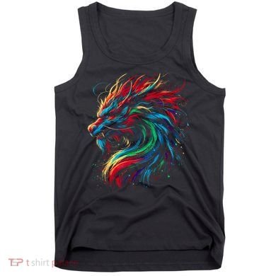 Dragon Colorful Animal Art Fantasy Dragon  Tank Top