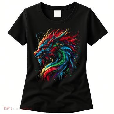Dragon Colorful Animal Art Fantasy Dragon  Women's T-Shirt