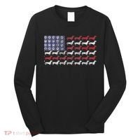Dachshund Cute American Flag 4th Of July Gif Long Sleeve Shirt thumb 0