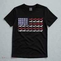 Dachshund Cute American Flag 4th Of July Gif T-Shirt thumb 5