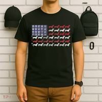 Dachshund Cute American Flag 4th Of July Gif T-Shirt thumb 6