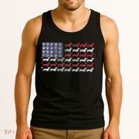 Dachshund Cute American Flag 4th Of July Gif Tank Top thumb 3