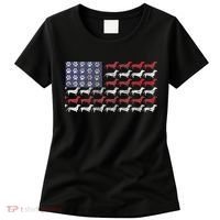 Dachshund Cute American Flag 4th Of July Gif Women's T-Shirt thumb 0