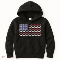 Dachshund Cute American Flag 4th Of July Gif Kids Hoodie thumb 0